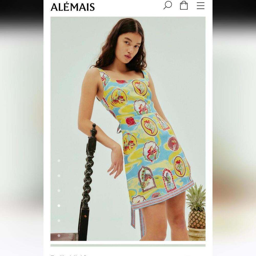 390$ ALEMAIS EMILIO MINI DRESS SIZE 6 - Picture 4 of 8